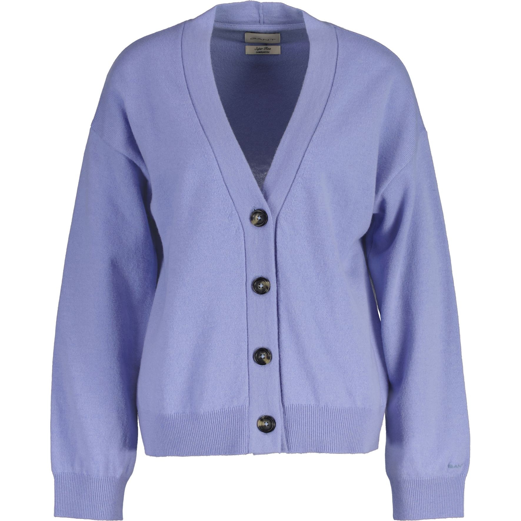 GANT Kardiganas moterims, Mėlyna, Superfine lambswool cardigan