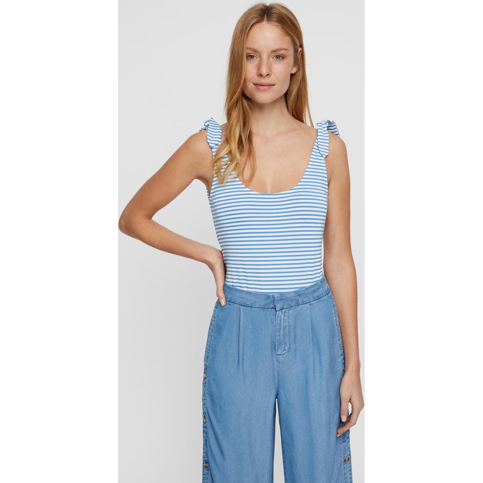 VERO MODA Palaidinės moterims, Mėlyna, VMAVA SL BODY JR 2