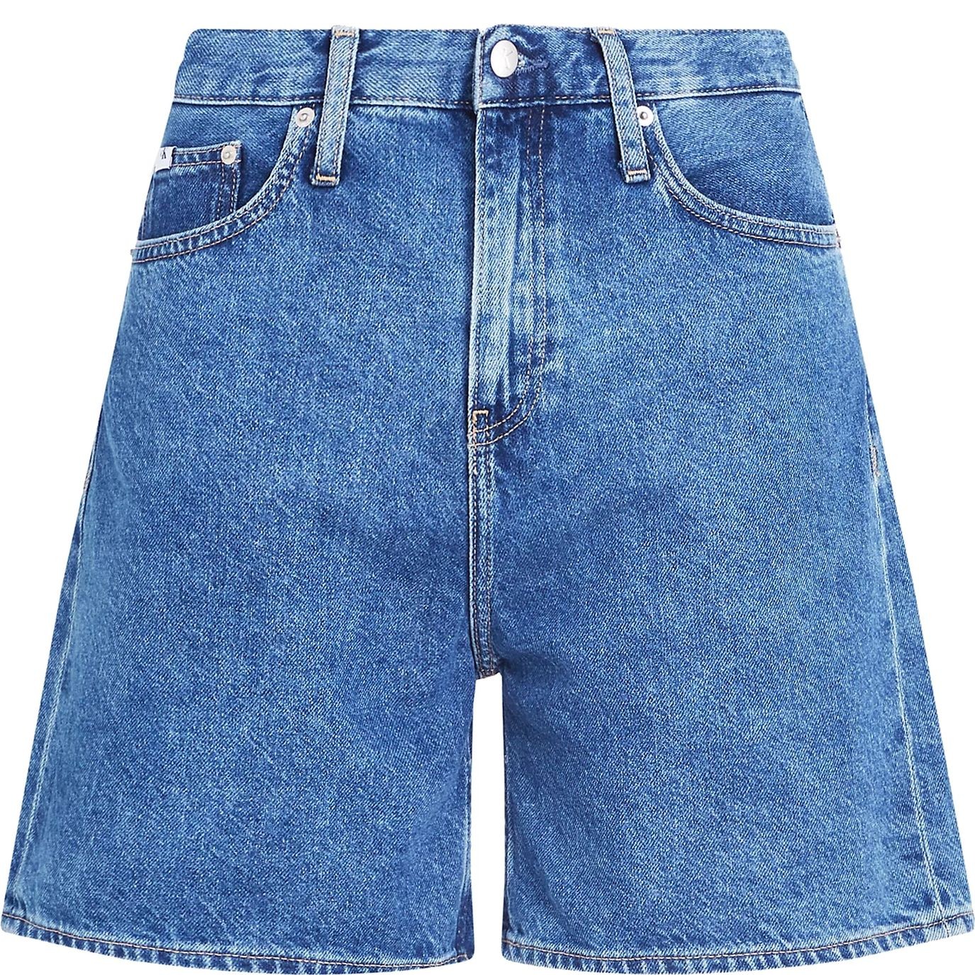 CALVIN KLEIN JEANS Šortai moterims, Mėlyna, 5 pocket shorts 1