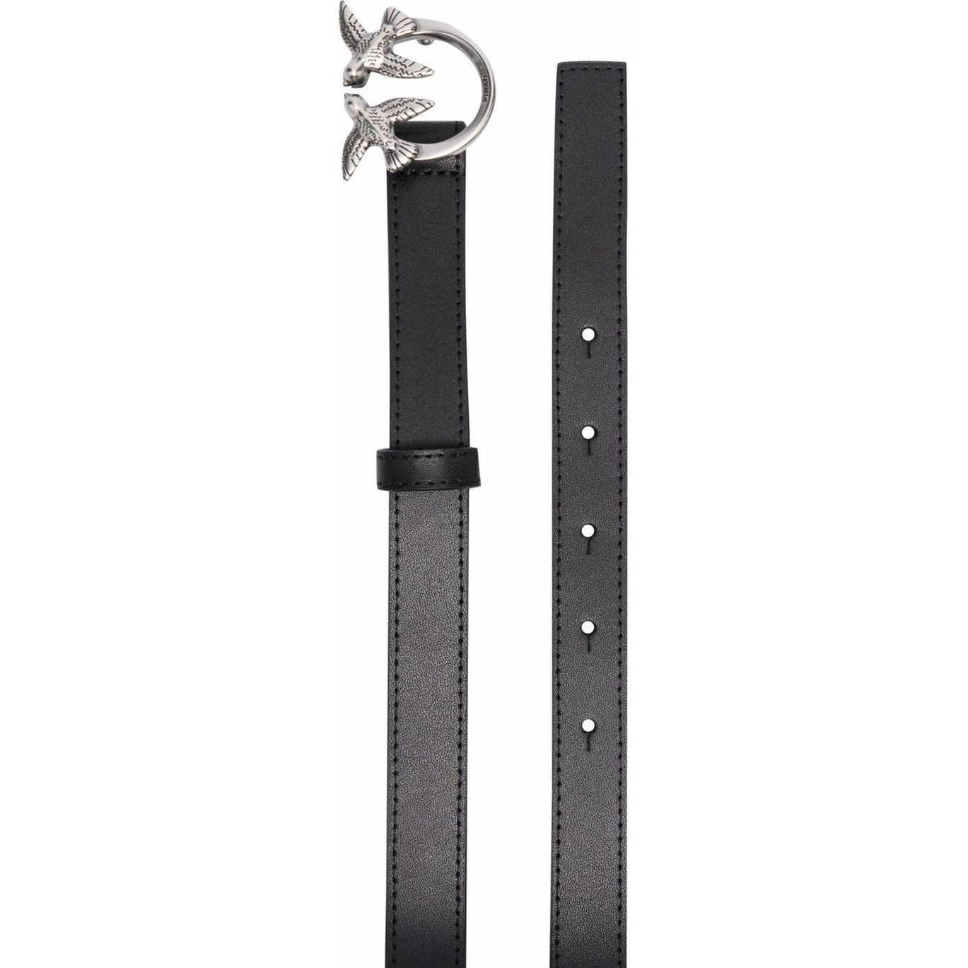 PINKO Diržas moterims, Juoda, Love berry simply belt 2