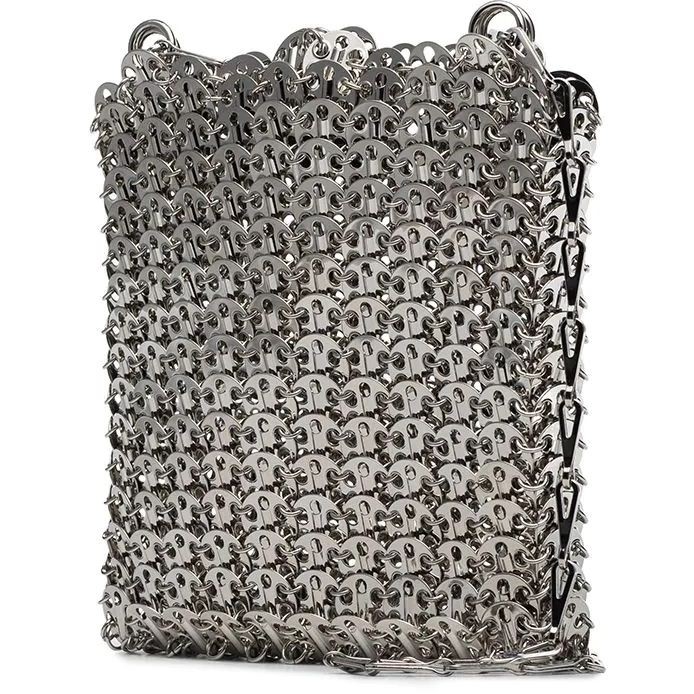 PACO RABANNE Rankinė per petį moterims, Sidabrinė, Shoulder bag 3