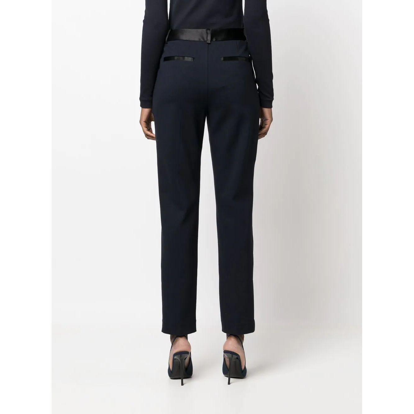 TOMMY HILFIGER Formalios kelnės moterims, Mėlyna, Slim punto pant 4