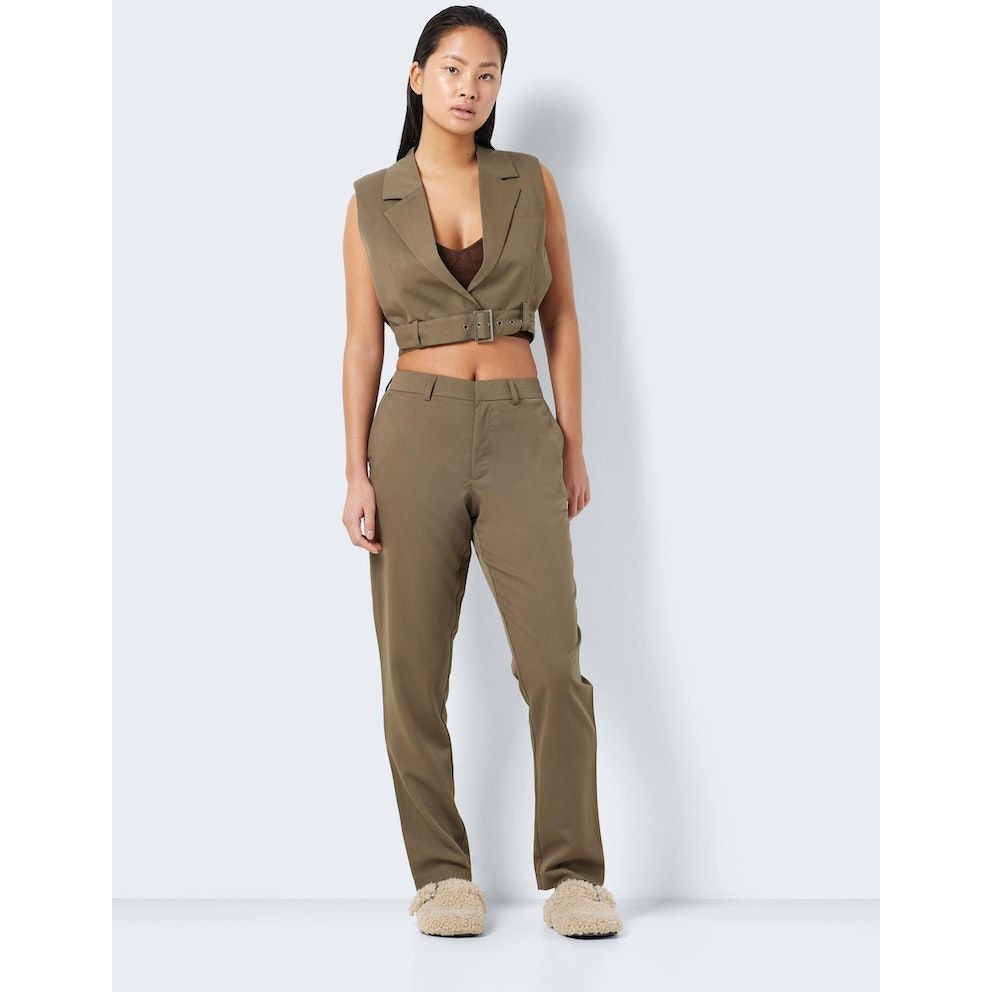 NOISY MAY Kelnės moterims, Ruda, NMTHEA VIVIAN NW PANT 6