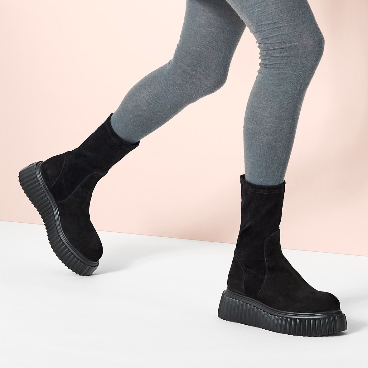 AGL Aulinukai moterims, Juoda, Milagros stretch bootie 4