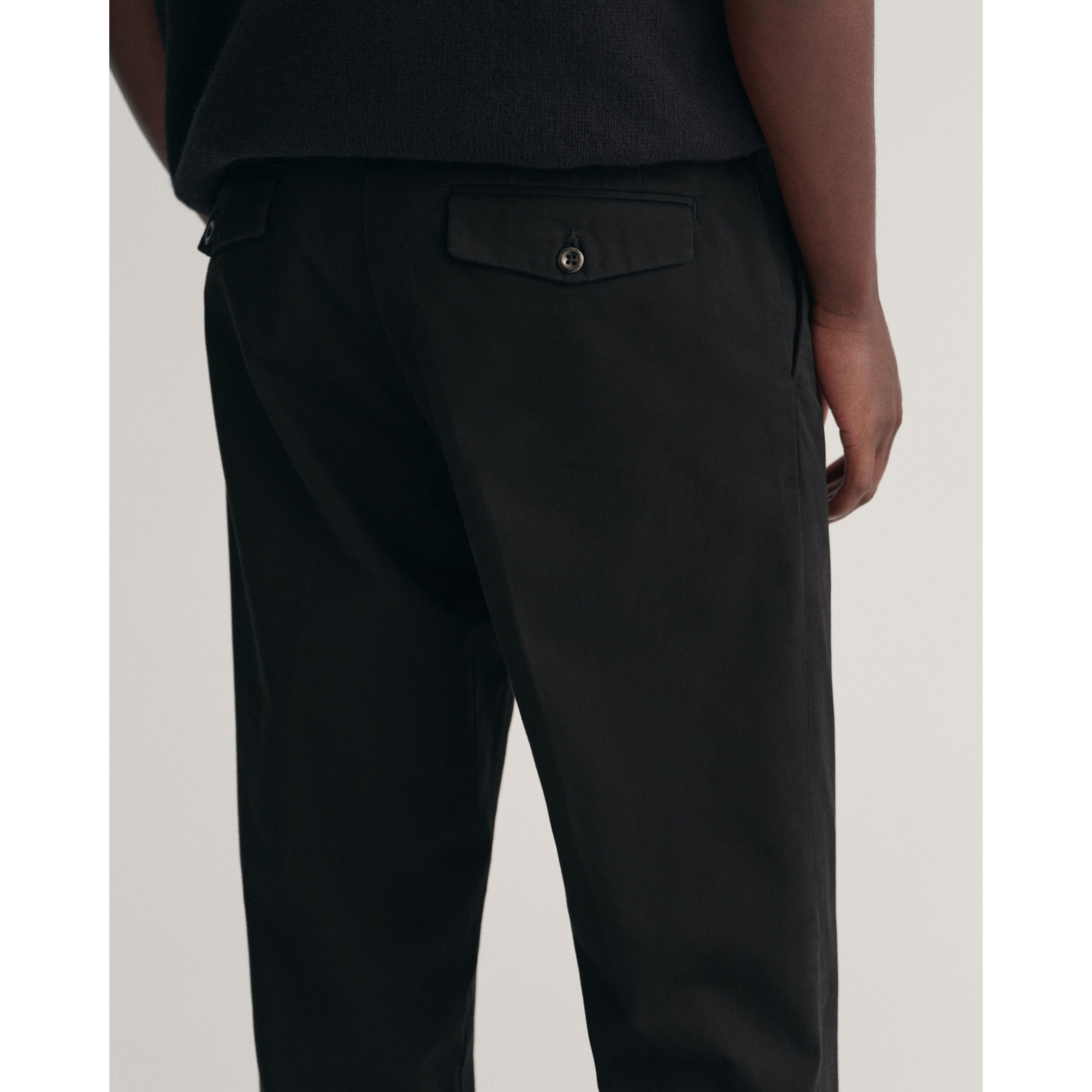 GANT Kelnės vyrams, Juoda, PEACHED COTTON SLACK 4