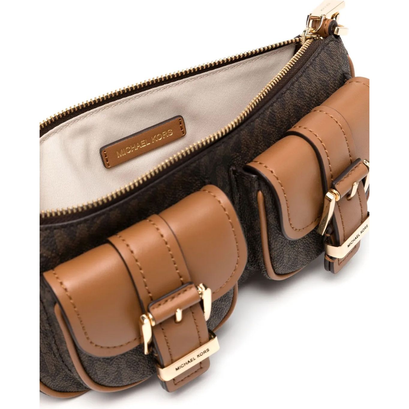 MICHAEL KORS Rankinė per petį moterims, Ruda, Sm chain pouchette 4