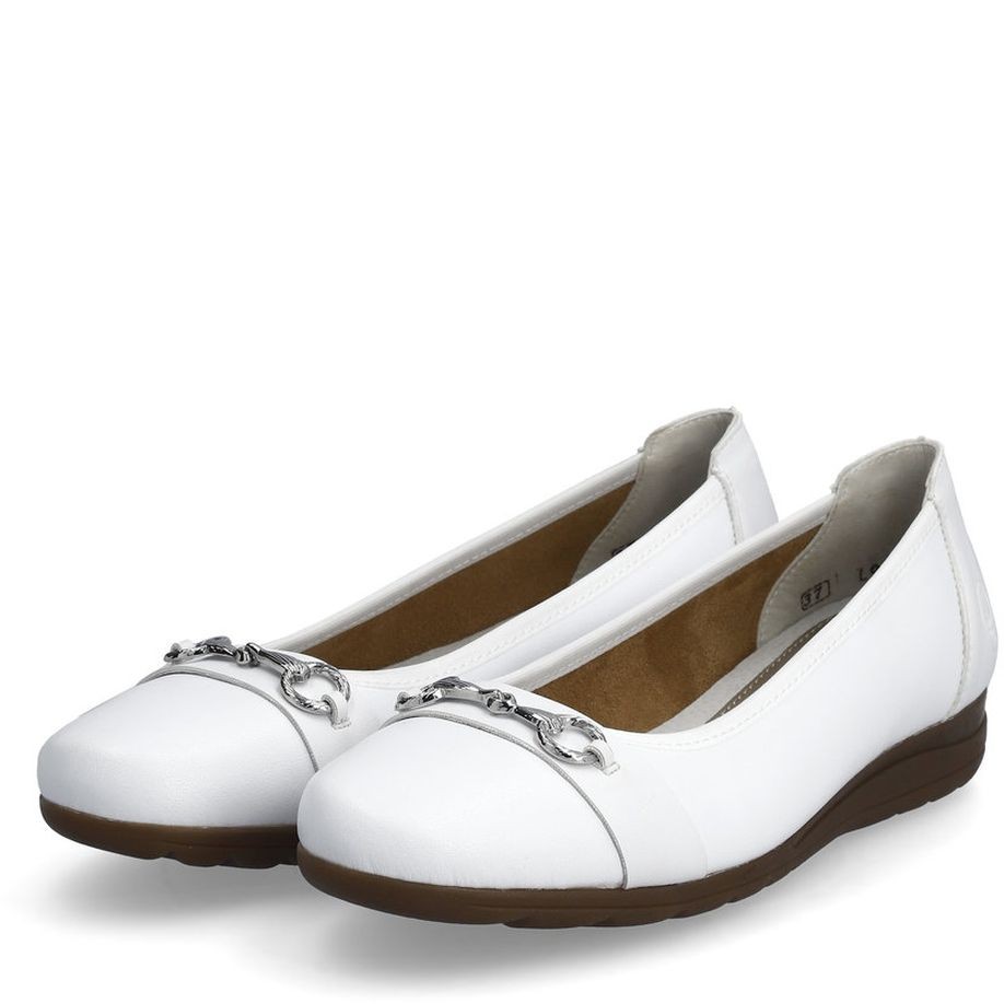 RIEKER Balerinos moterims, Balta, BALLERINAS 10