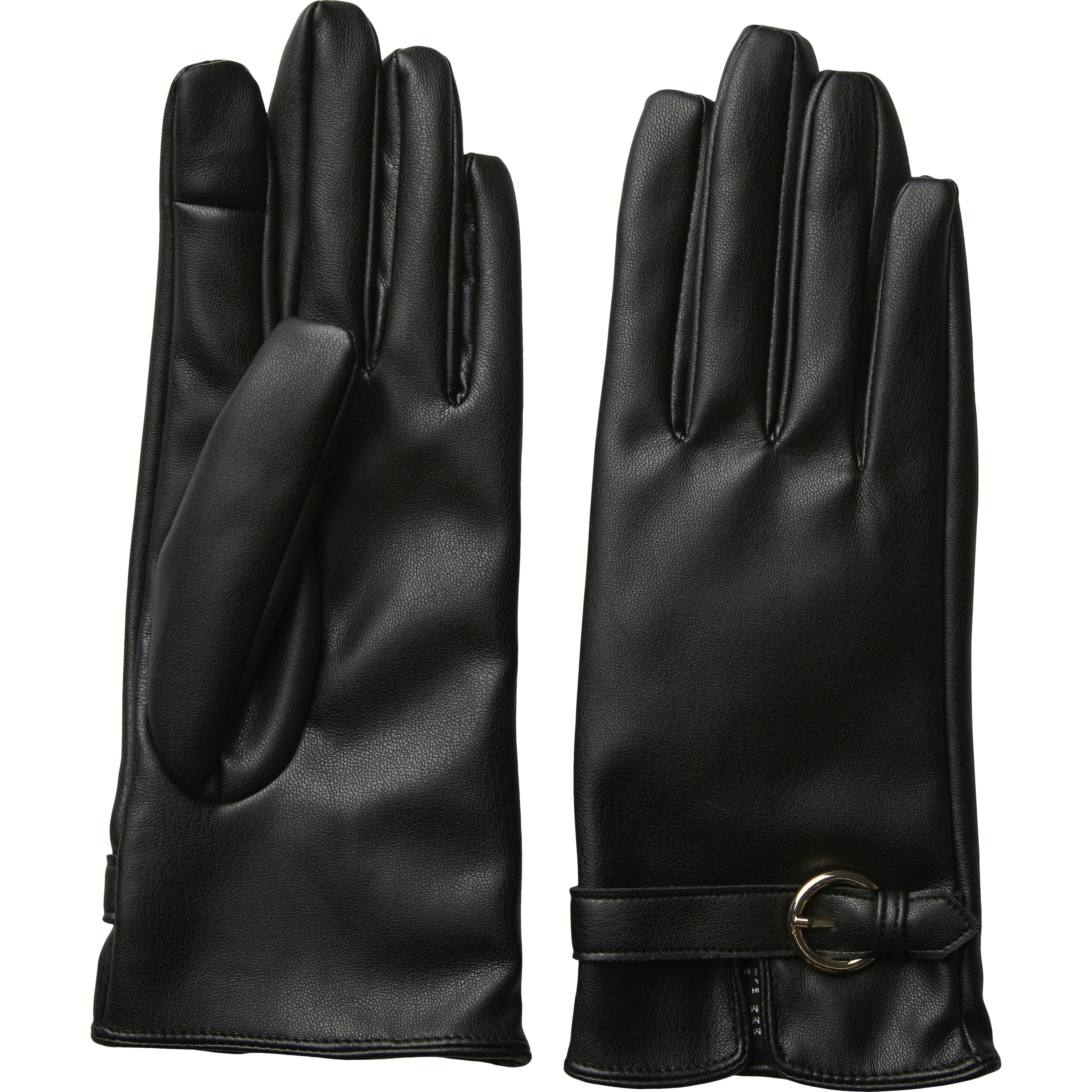 PIECES Pirštuotos pirštinės moterims, Juoda, PCJEA SMART GLOV