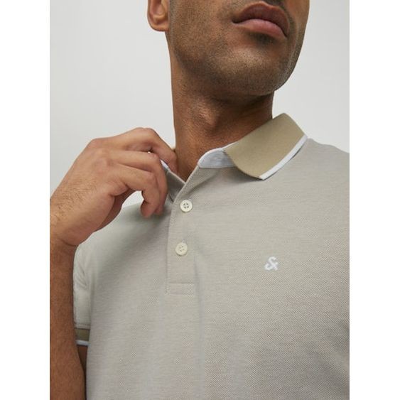 JACK & JONES Polo marškiniai ilgos rank. vyrams, Ruda, Jjepaulos polo long 6