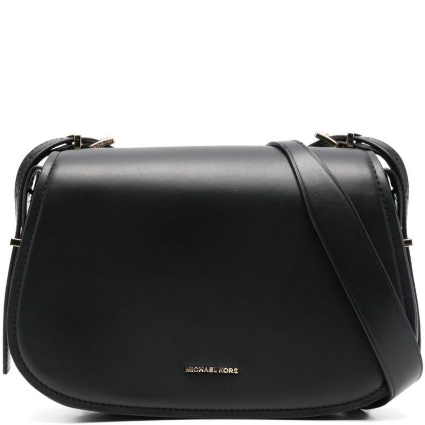 MICHAEL KORS Rankinė per petį moterims, Juoda, Md flap messenger 1