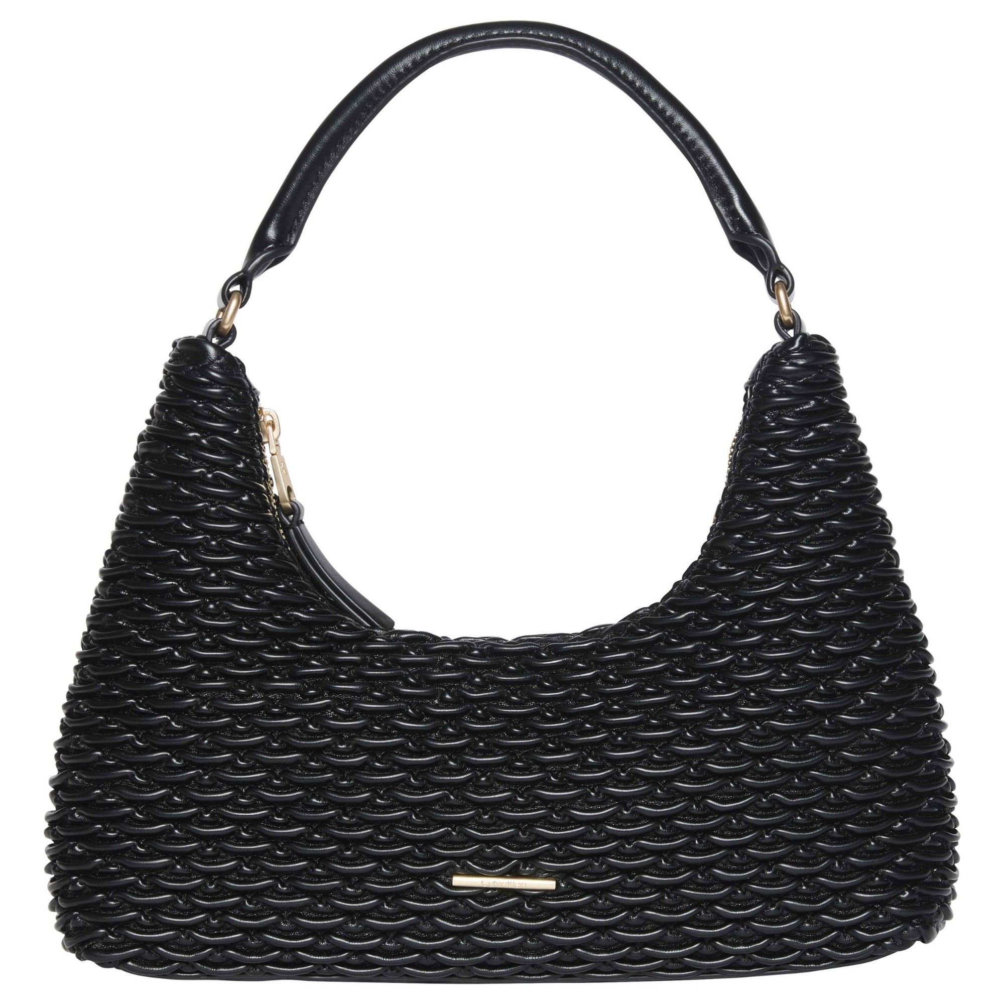 CALVIN KLEIN Rankinė per petį moterims, Juoda, pleated shou?lder bag 1