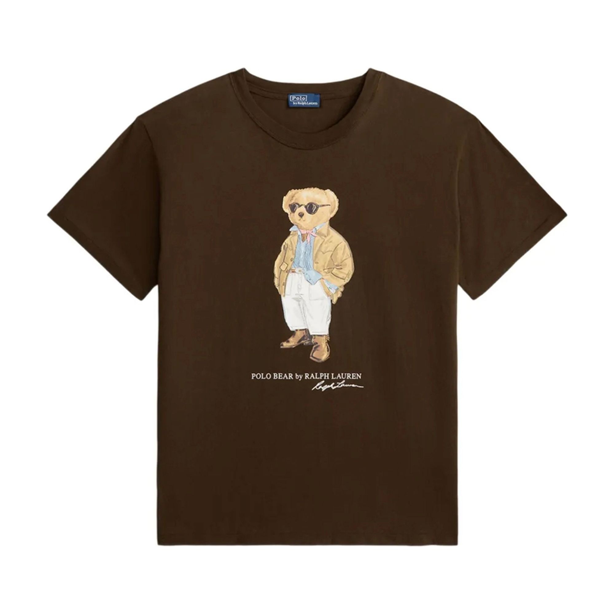 POLO RALPH LAUREN Marškinėliai trump. rankovėmis moterims, Ruda, Knit-t-shirt 1