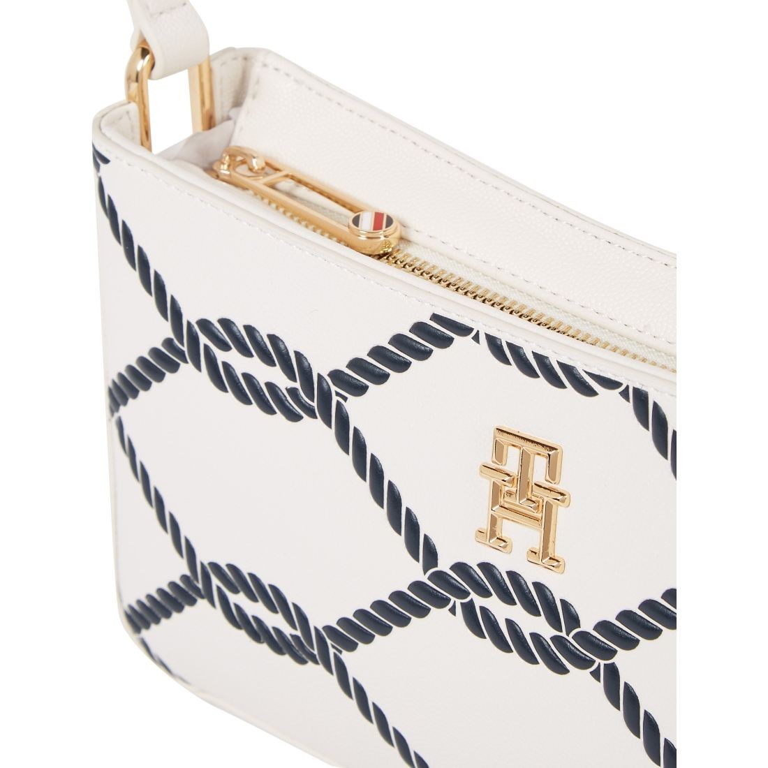 TOMMY HILFIGER Rankinė per petį moterims, Smėlio, Timeless shoulder bag rope 4