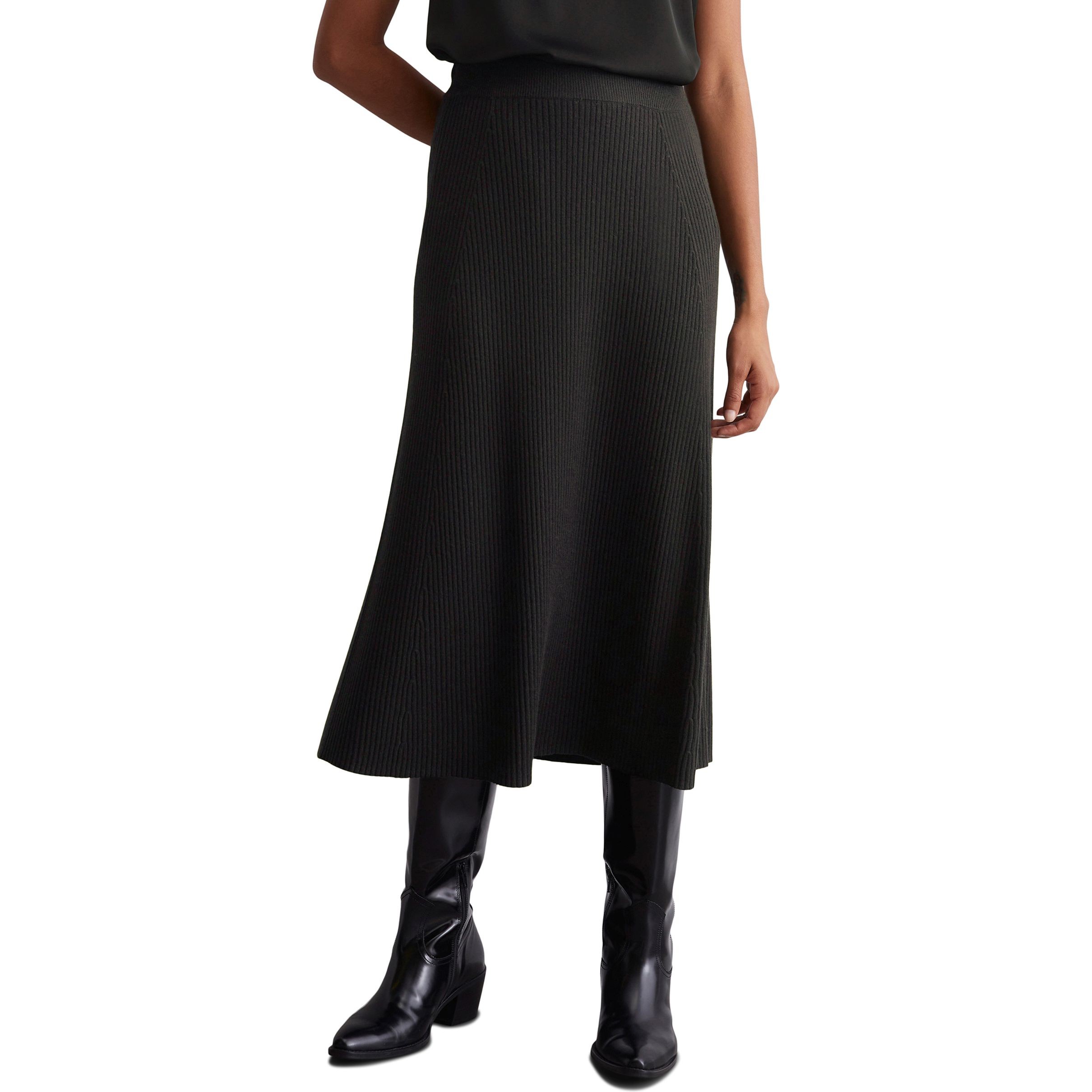 MARC O'POLO Midi sijonas moterims, Juoda, Midi skirt 409511866019 2