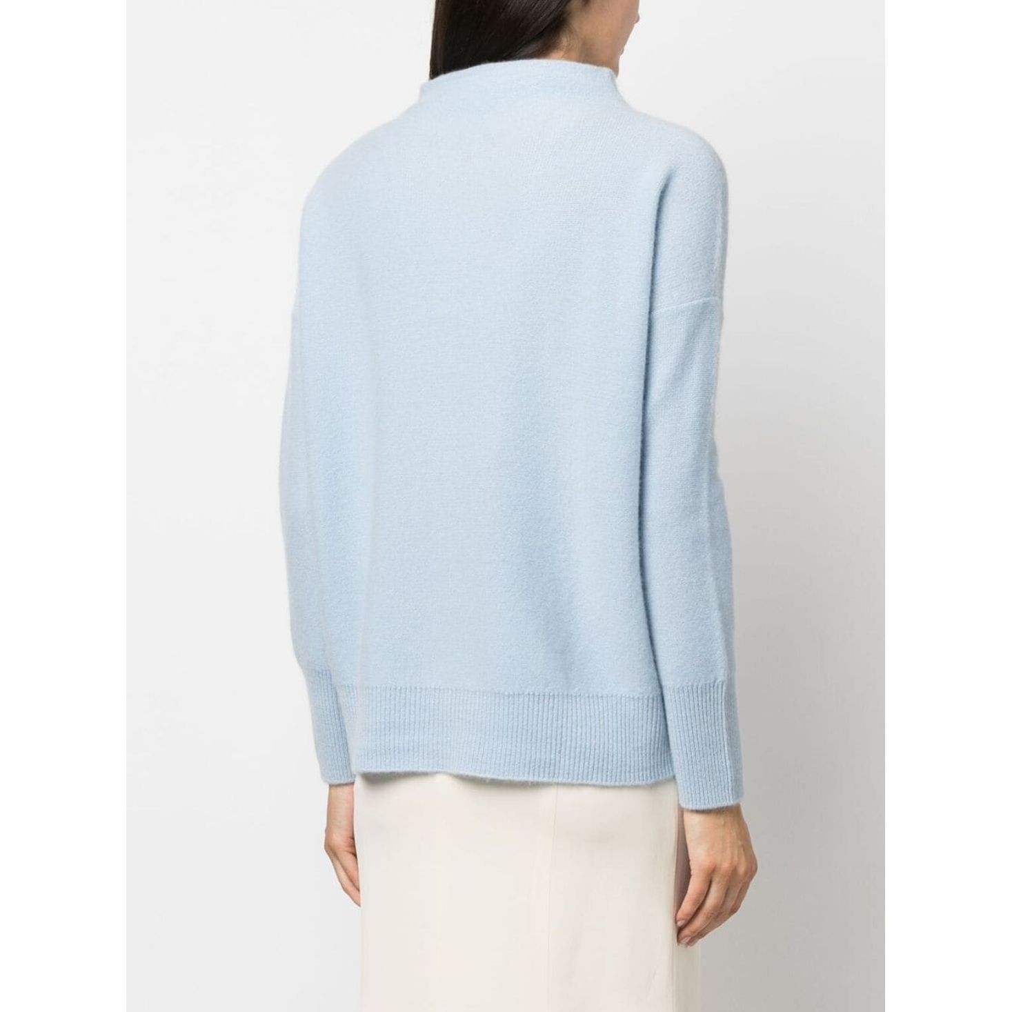 VINCE Megztinis moterims, Mėlyna, Boiled funnel nk pullover 4