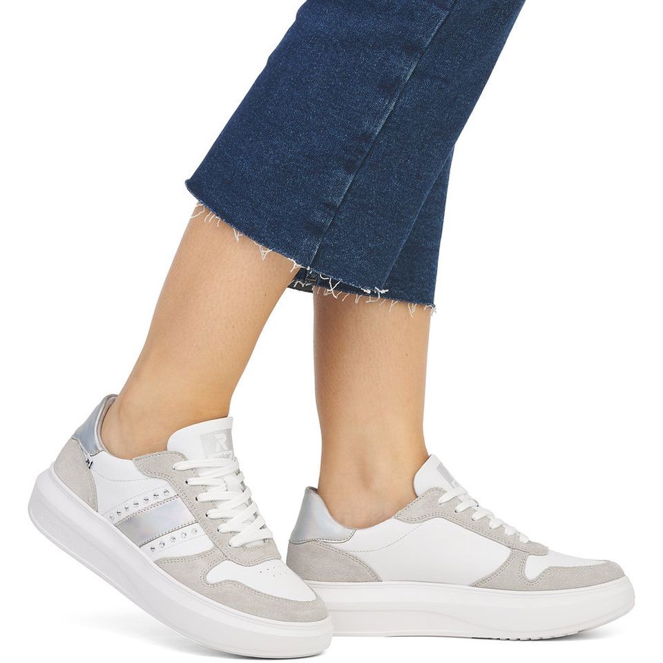 RIEKER Laisvalaikio bateliai moterims, Balta, LEISURE 2