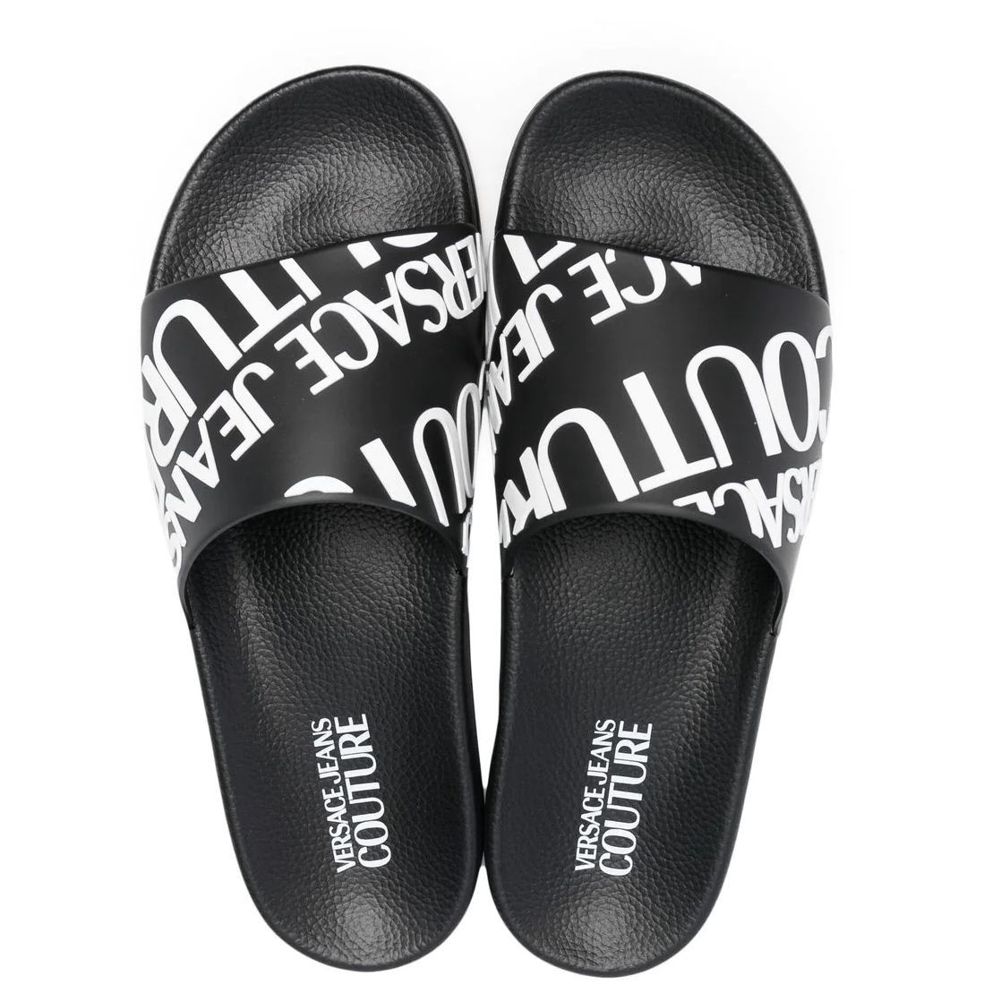 VERSACE JEANS CUTURE Šlepetės vyrams, Juoda, Fondo slide slippers 4