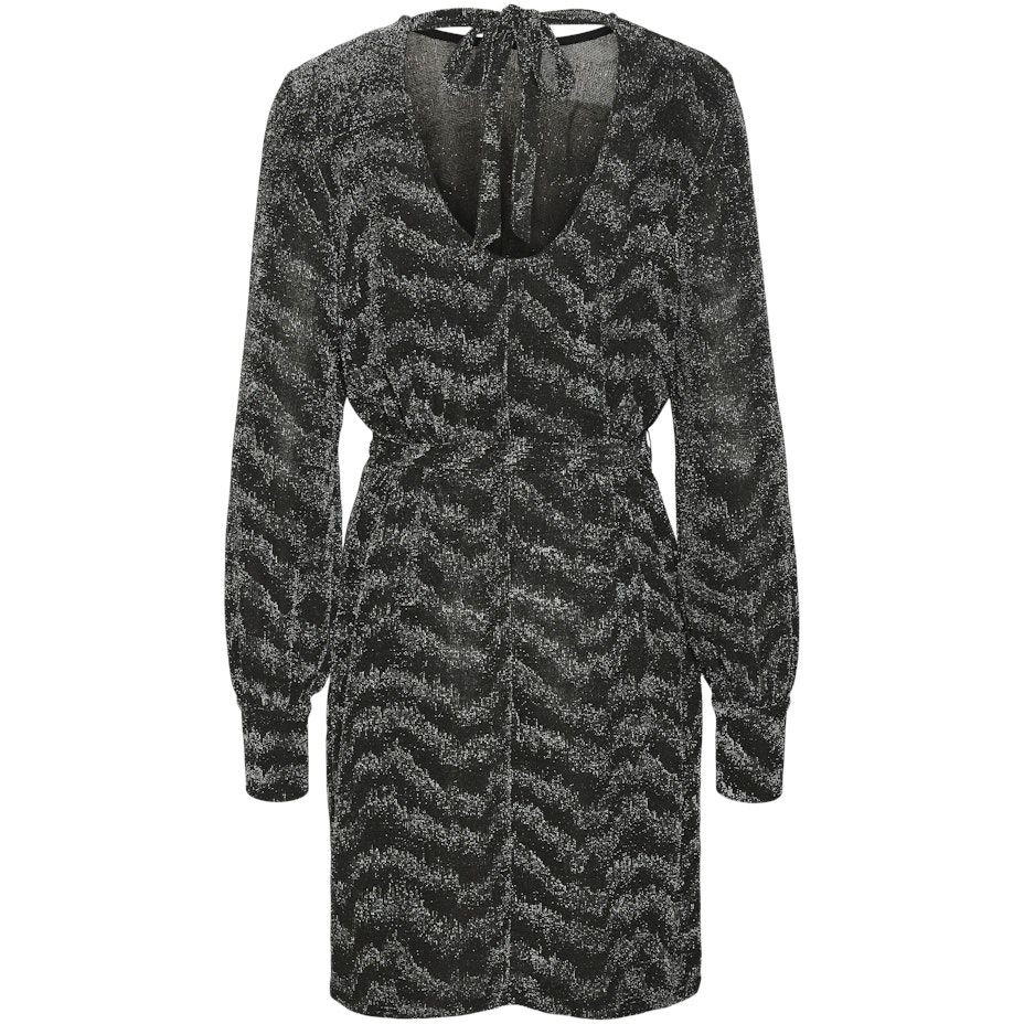 VERO MODA Mini suknelė moterims, Juoda, Lucy glitter bow dress 2