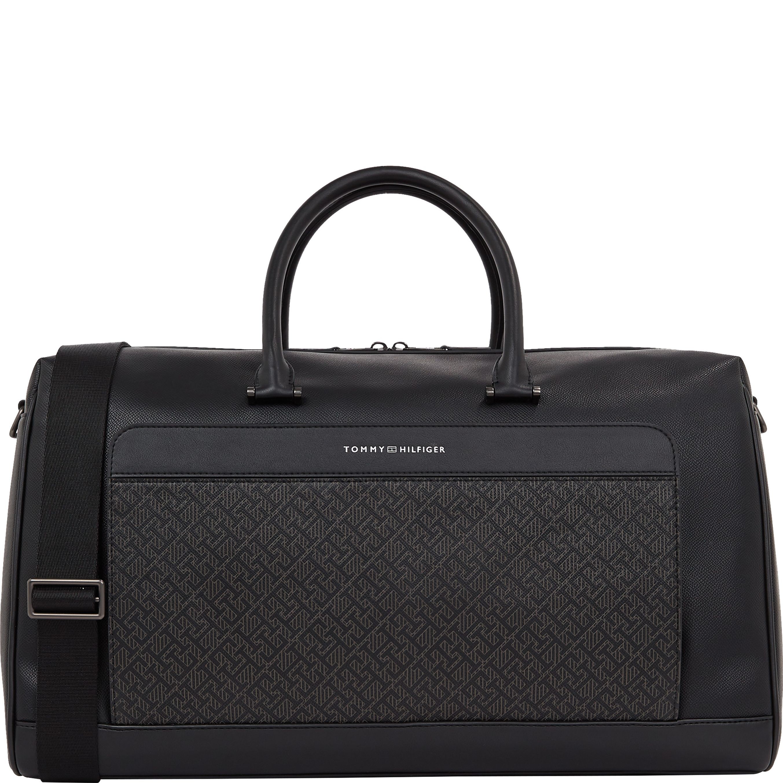 TOMMY HILFIGER Rankinė, krepšys vyrams, Juoda, Monogram duffle 1