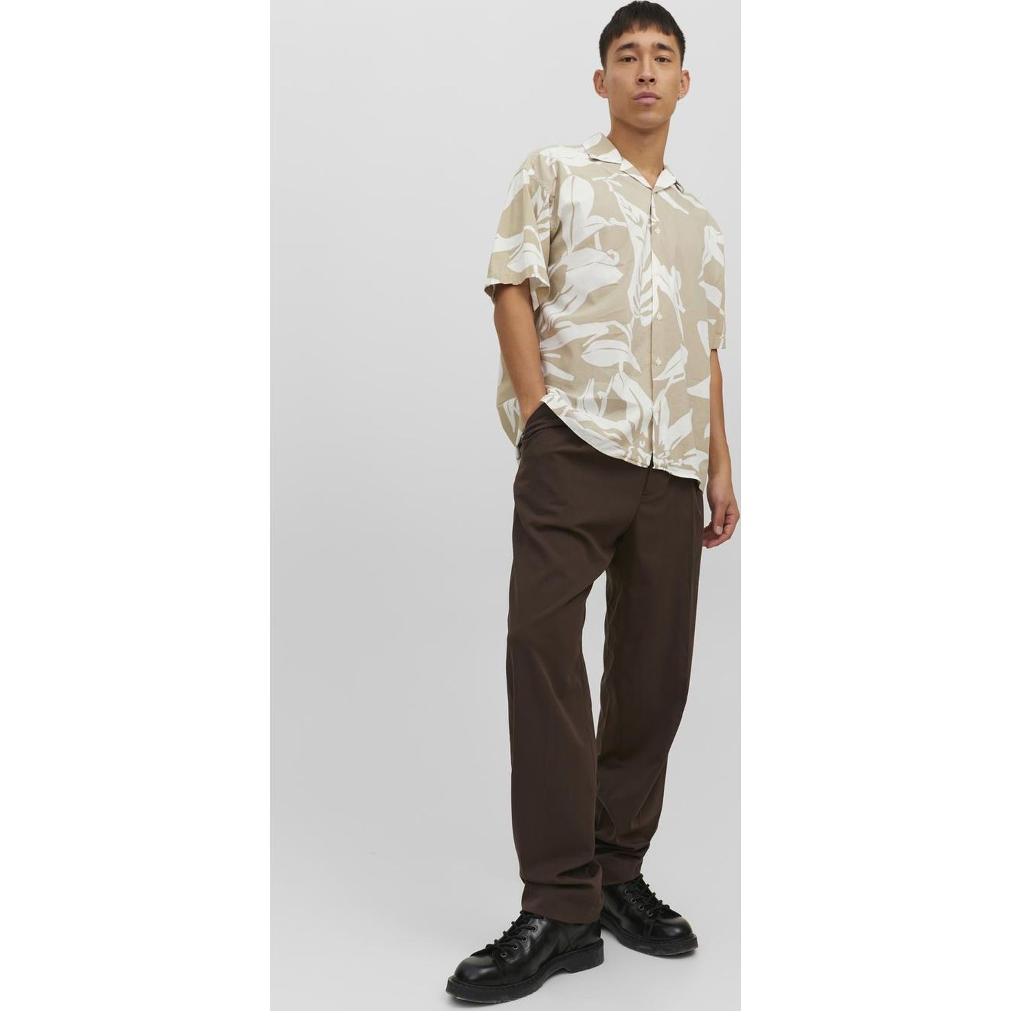 JACK & JONES Marškiniai vyrams, Balta, JPRBLATROPIC RESORT SH 4