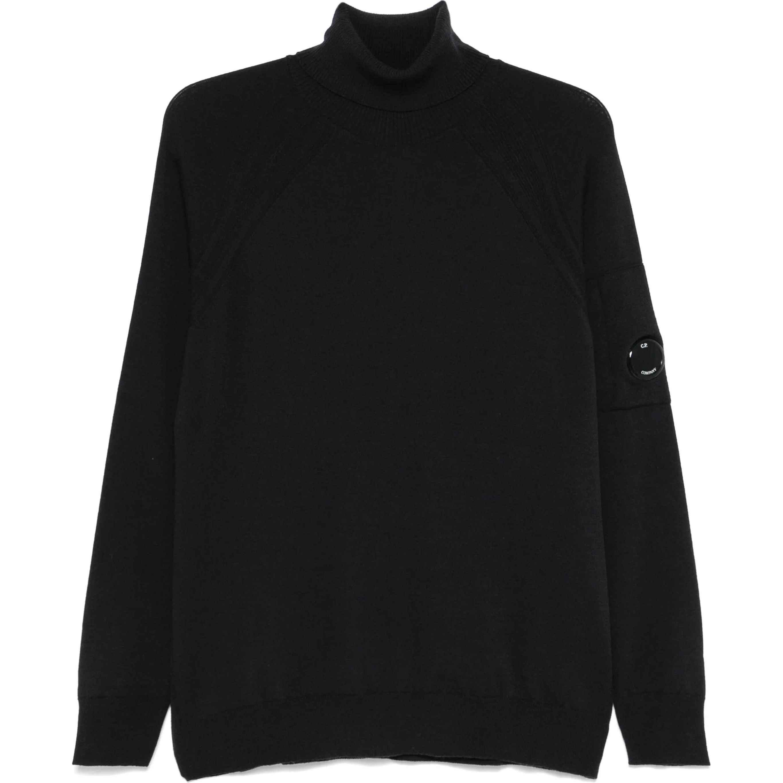 C.P. COMPANY Megztinis vyrams, Juoda, Turtle neck