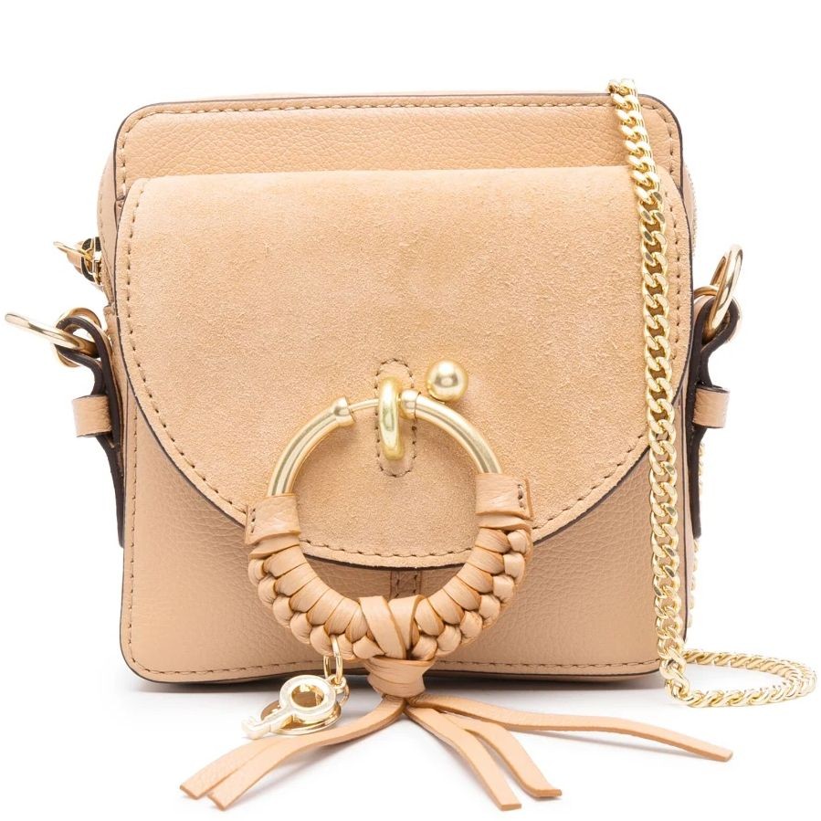 SEE BY CHLOE Rankinė per petį moterims, Ruda, Joan mini crossbody 1