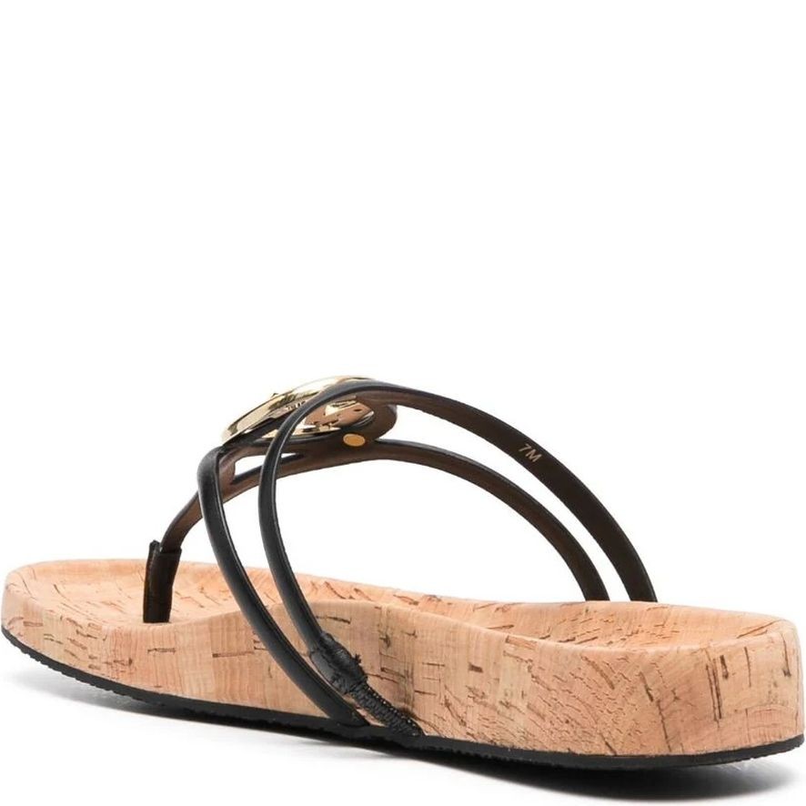 MICHAEL KORS Šlepetės moterims, Juoda, Hampton thong sandals 3