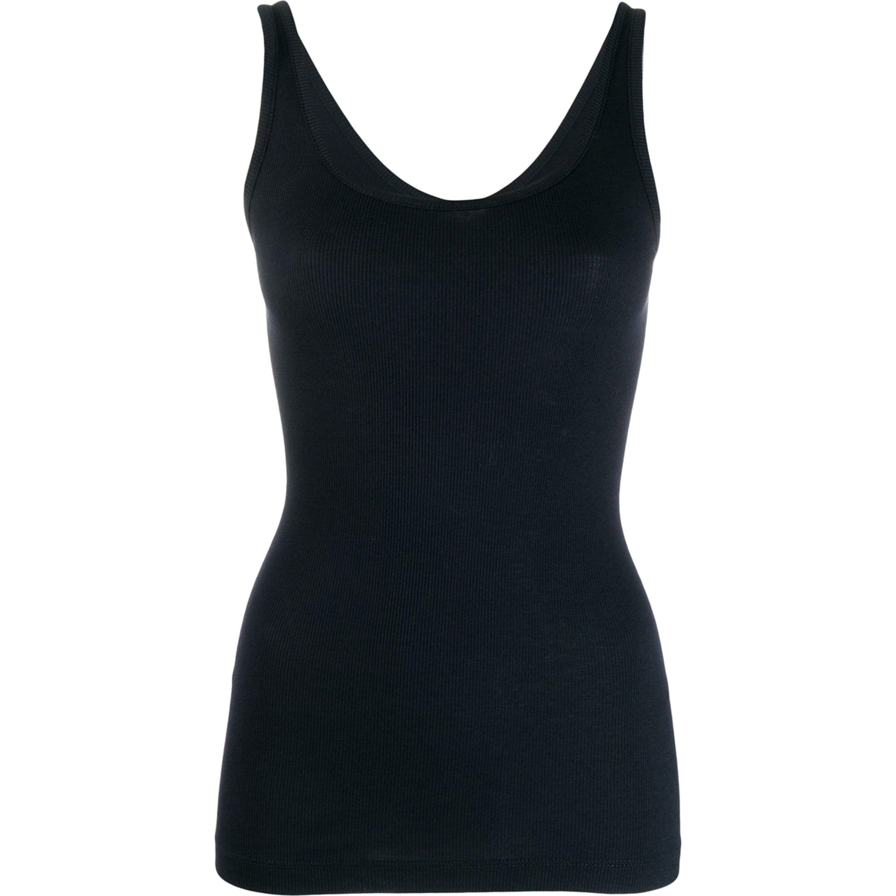 VINCE Marškiniai be rankovių moterims, Mėlyna, Scoop neck tank top