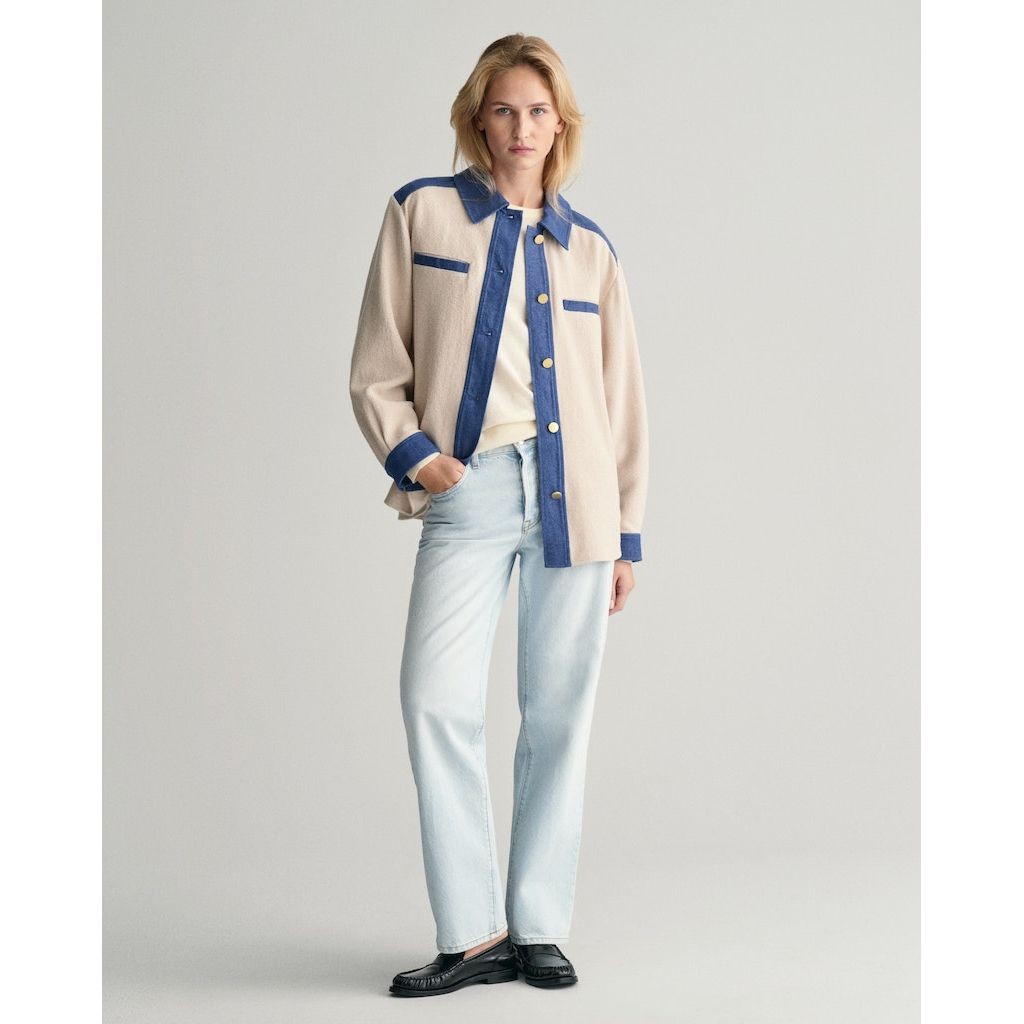 GANT Megztinis moterims, Geltona, FINE KNIT C-NECK 5