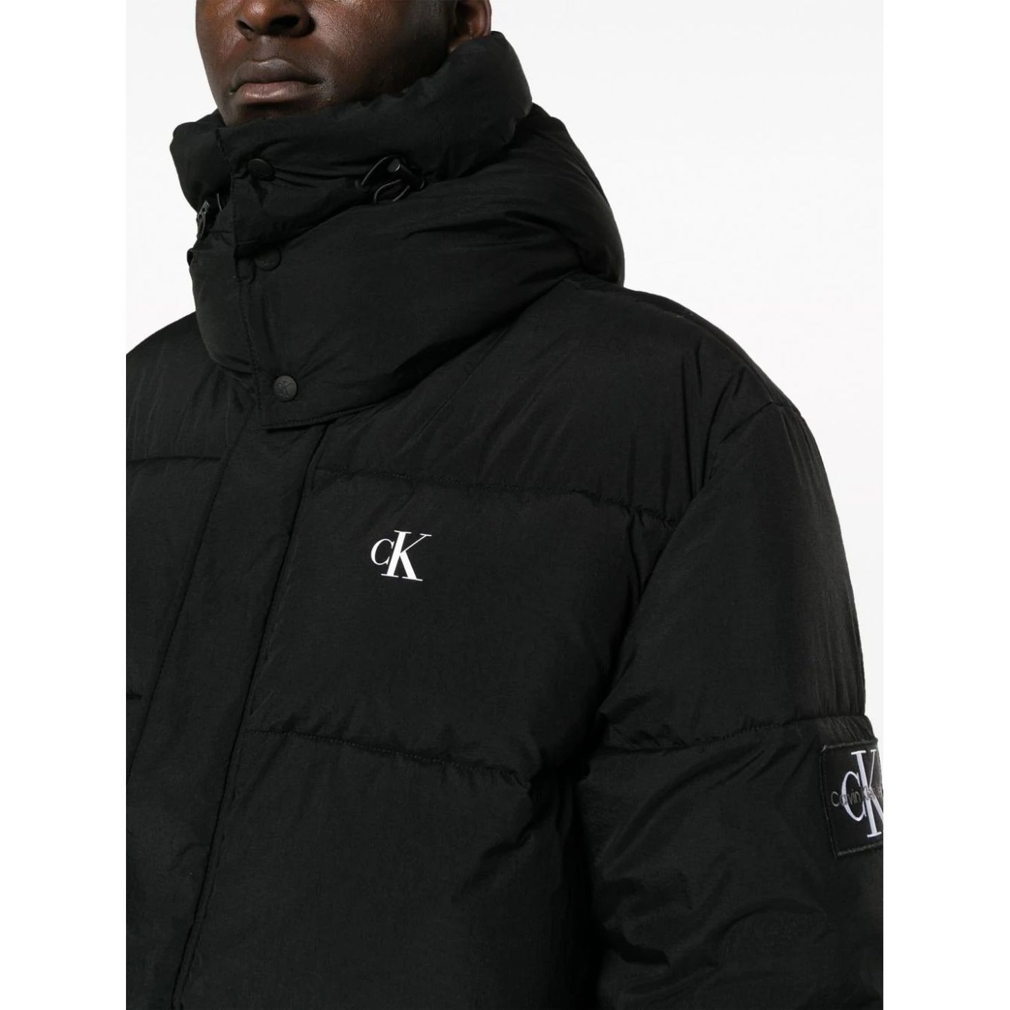 CALVIN KLEIN JEANS Pūkinė striukė vyrams, Juoda, Ess non down relaxed jacket 4