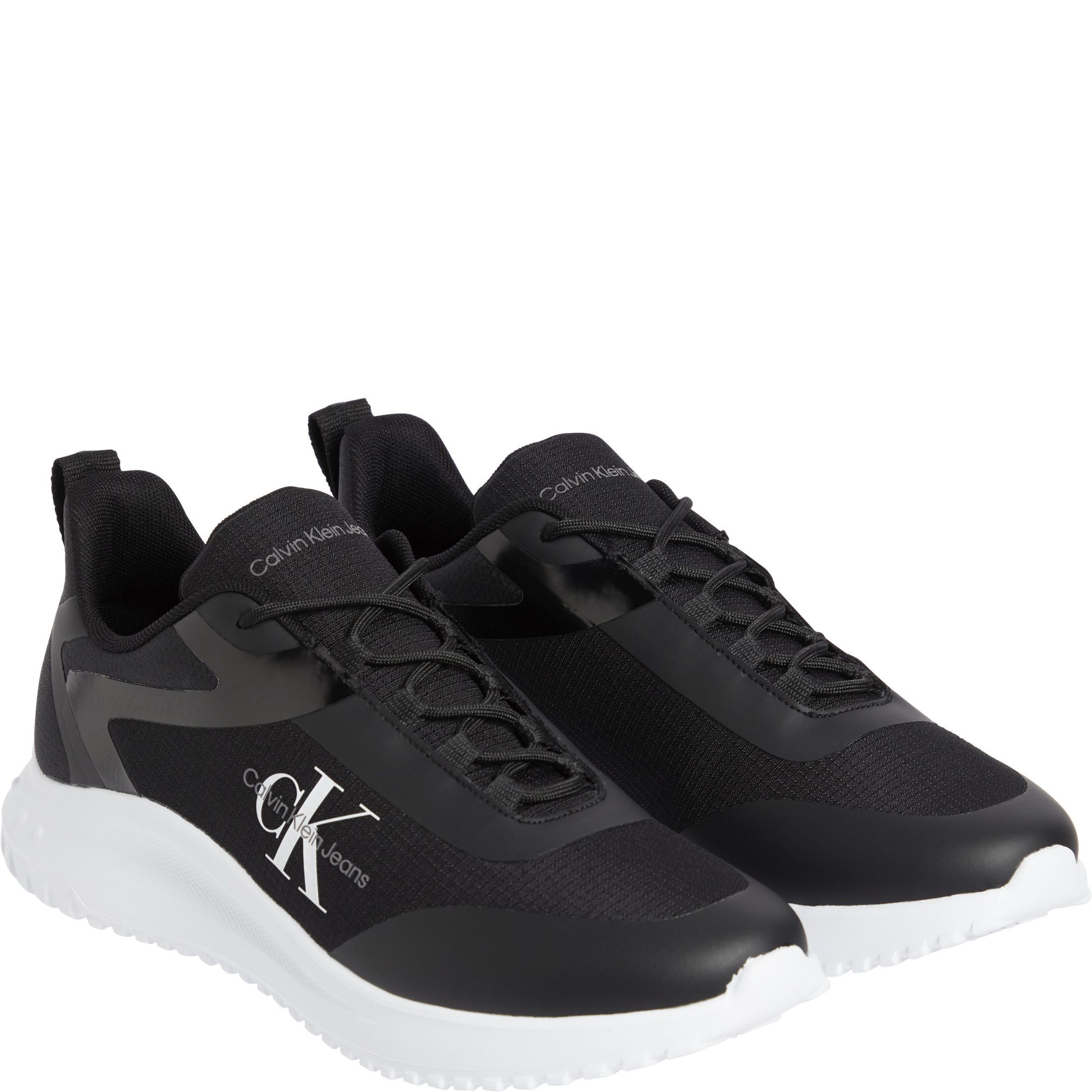 CALVIN KLEIN JEANS Laisvalaikio bateliai vyrams, Juoda, Eva runner low lace sneaker 1