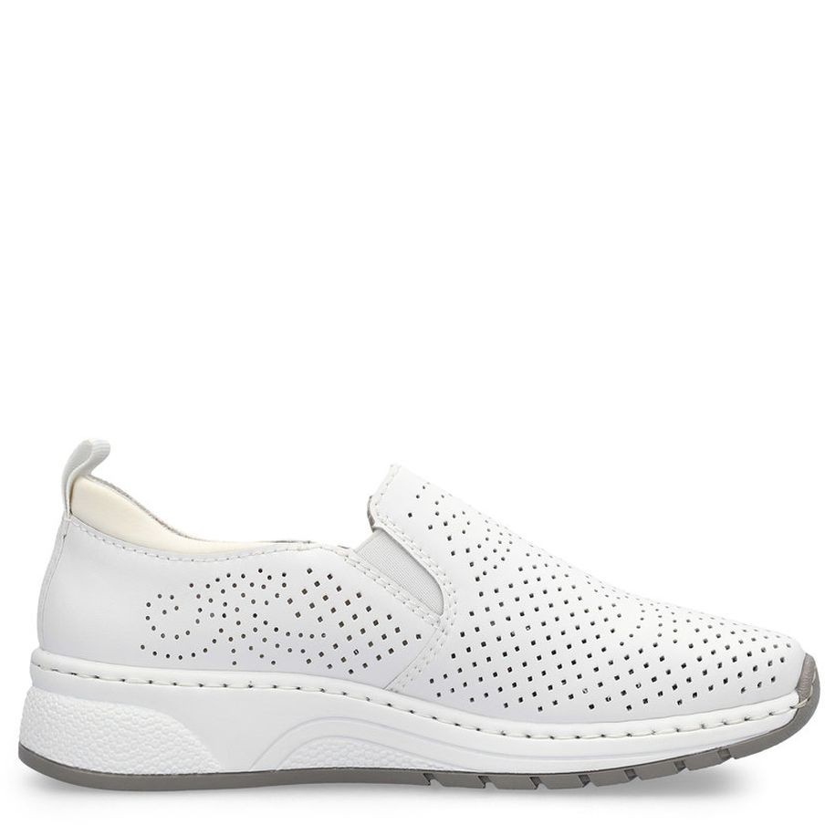 RIEKER Laisvalaikio bateliai moterims, Balta, LEISURE 7