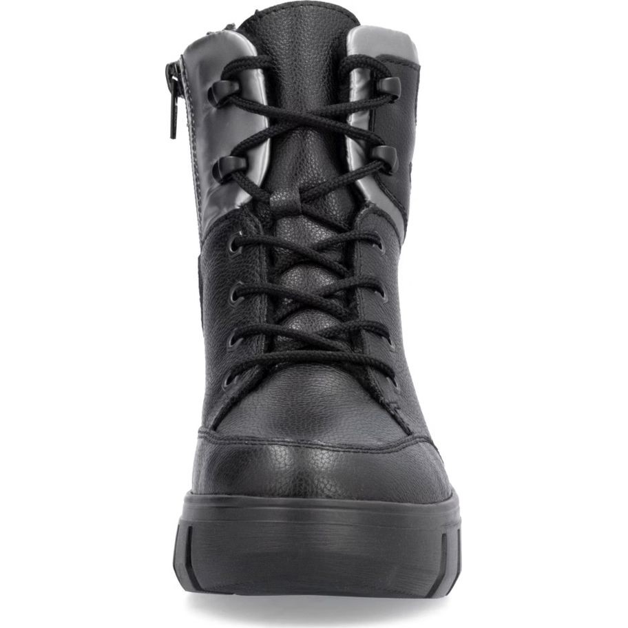 RIEKER Aulinukai moterims, Juoda, Ladies mid height boots 5