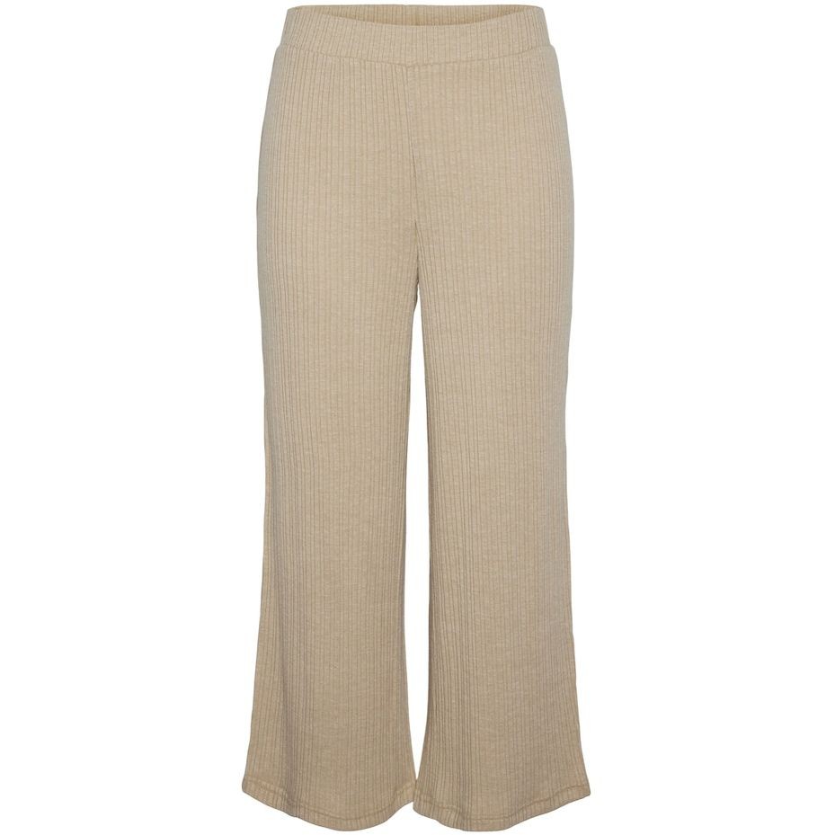 PIECES Kelnės moterims, Smėlio, Pclena pants 1