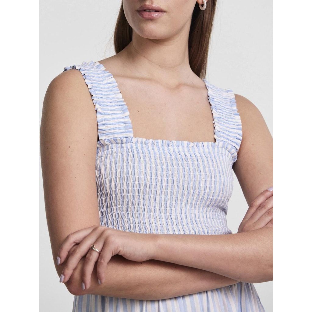 PIECES Midi suknelė moterims, Mėlyna, PCKORAH STRAP MIDI DR 3