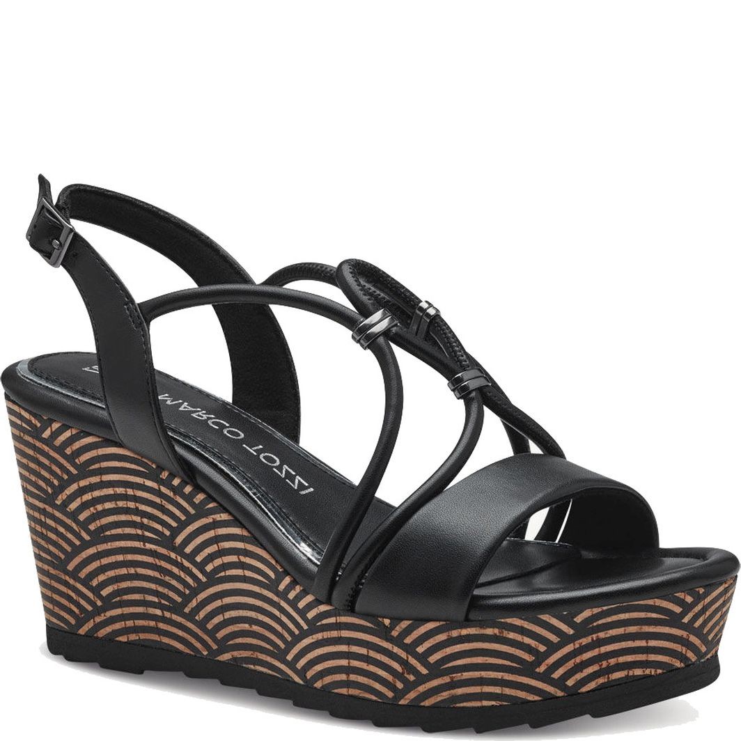 MARCO TOZZI Basutės moterims, Juoda, SANDALS 1