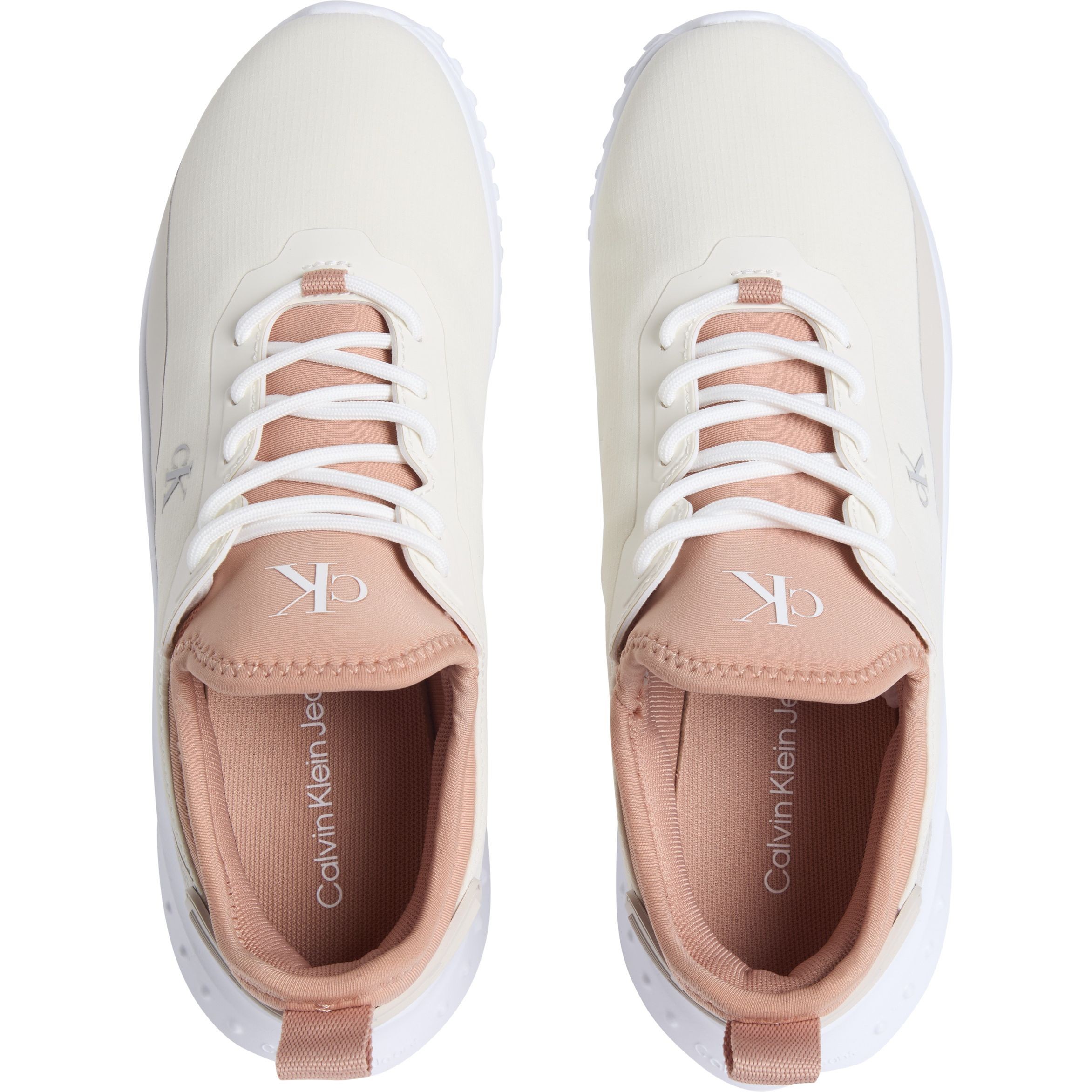CALVIN KLEIN JEANS Laisvalaikio bateliai moterims, Balta, Eva runner low lace sneaker 3