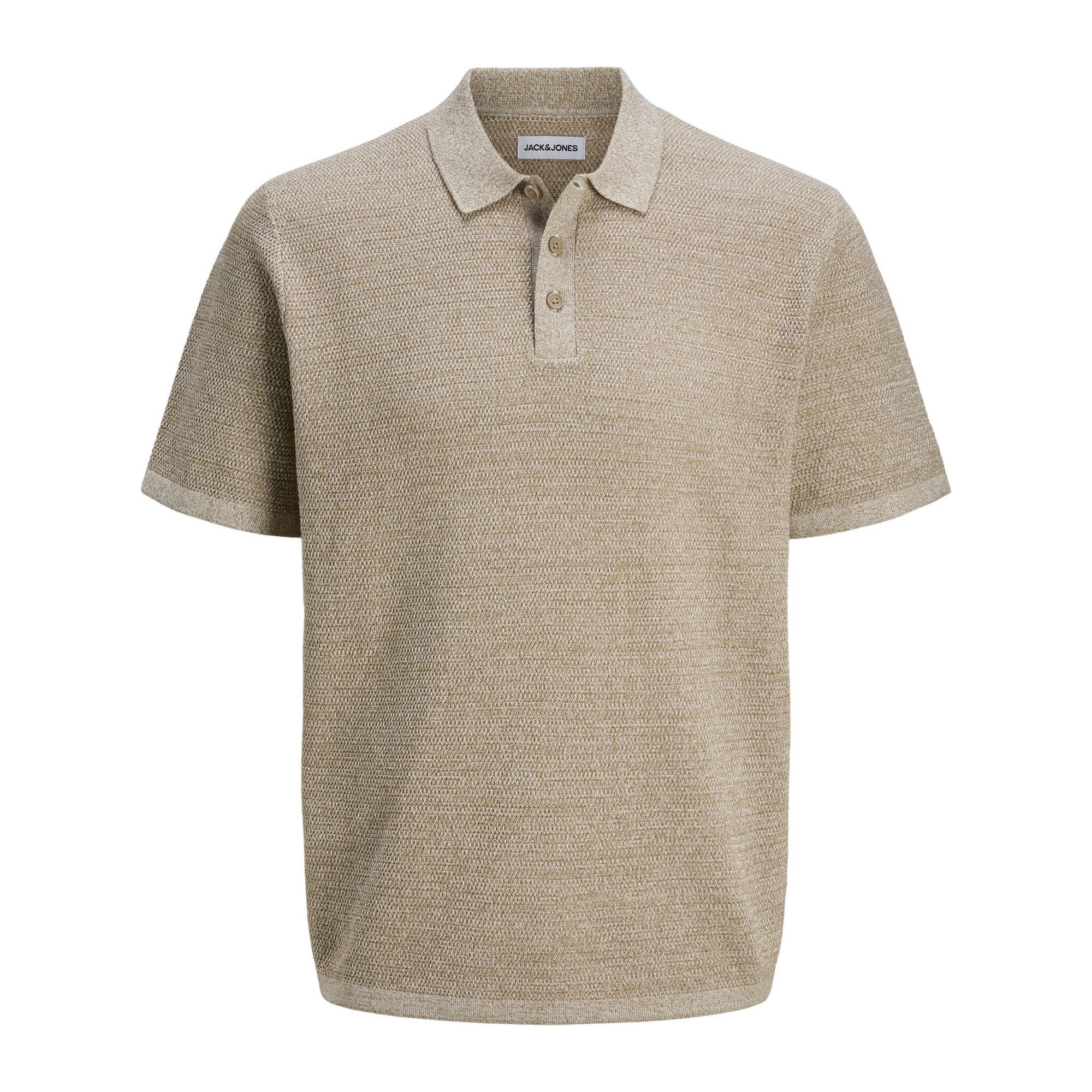 JACK & JONES Megzta palaidinė vyrams, Smėlio, George knit polo 1