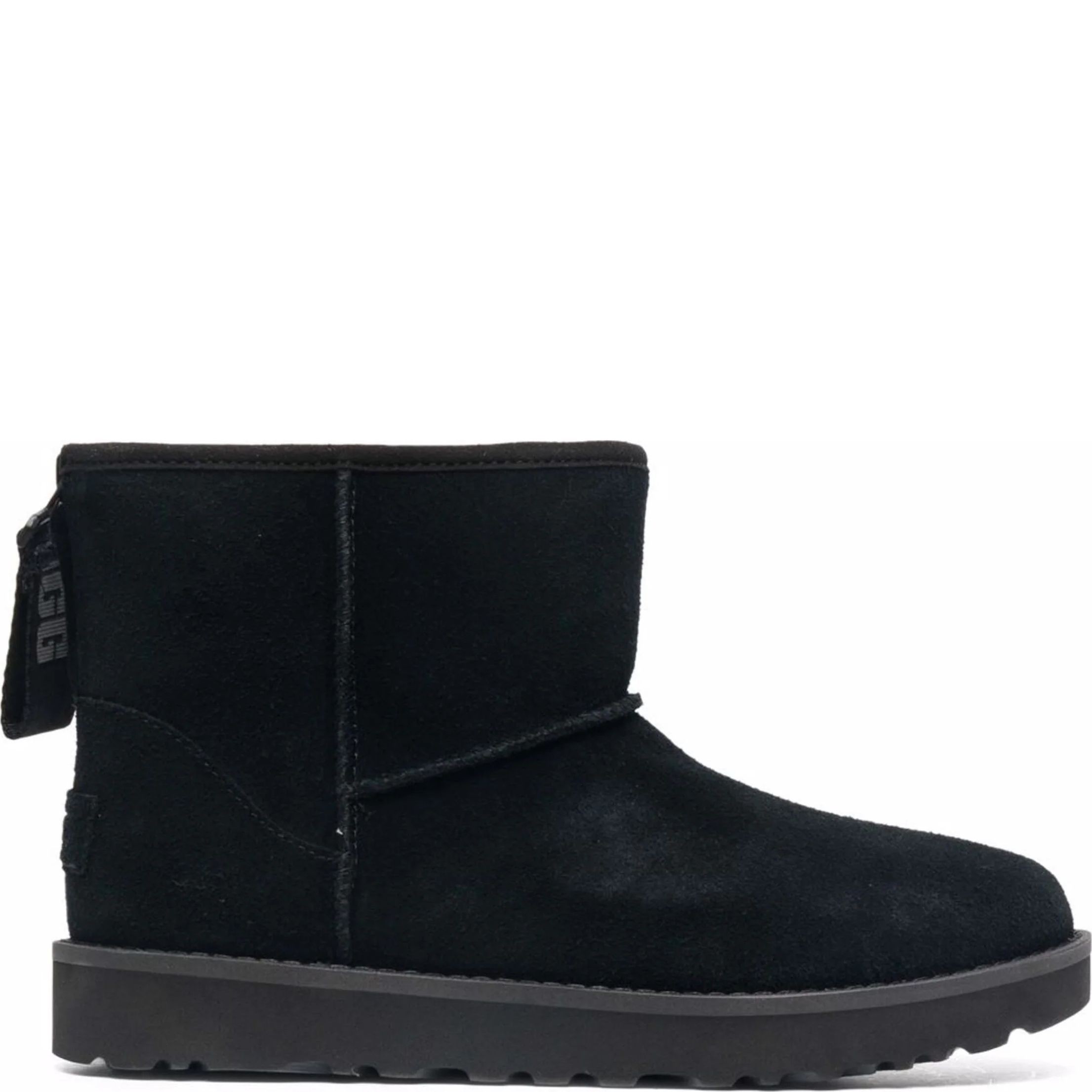 UGG Aulinukai moterims, Juoda, Classic Mini Logo Zip BOOTIES 2