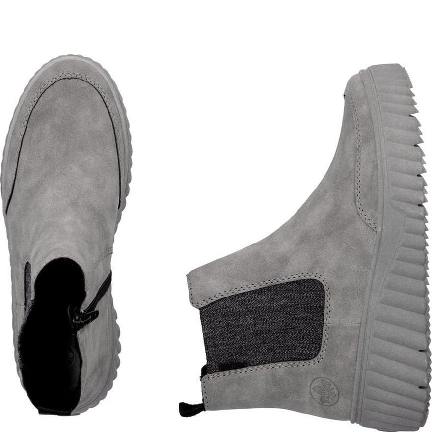 RIEKER Aulinukai moterims, Pilka, Ladies mid height boots 4