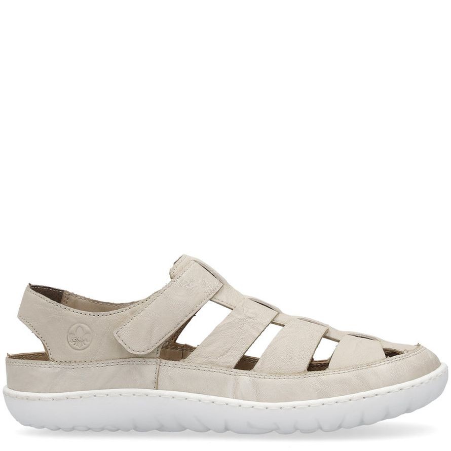 RIEKER Basutės moterims, Smėlio, SANDALS 4