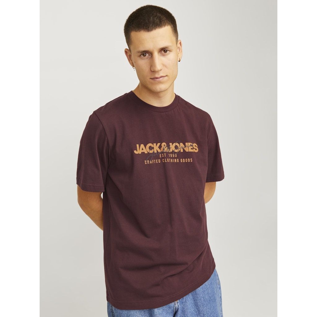 JACK & JONES Marškinėliai vyrams, Vyšninė, Alvis tee 6