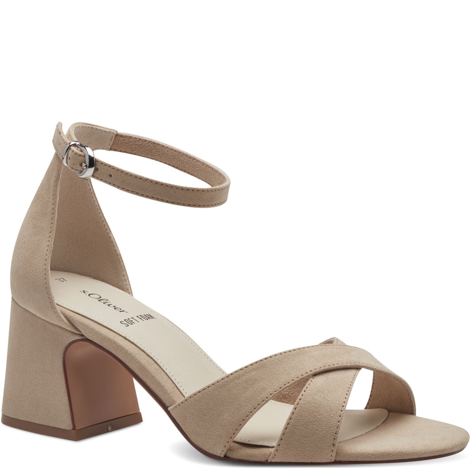 S.OLIVER Basutės moterims, Smėlio, SANDALS 1