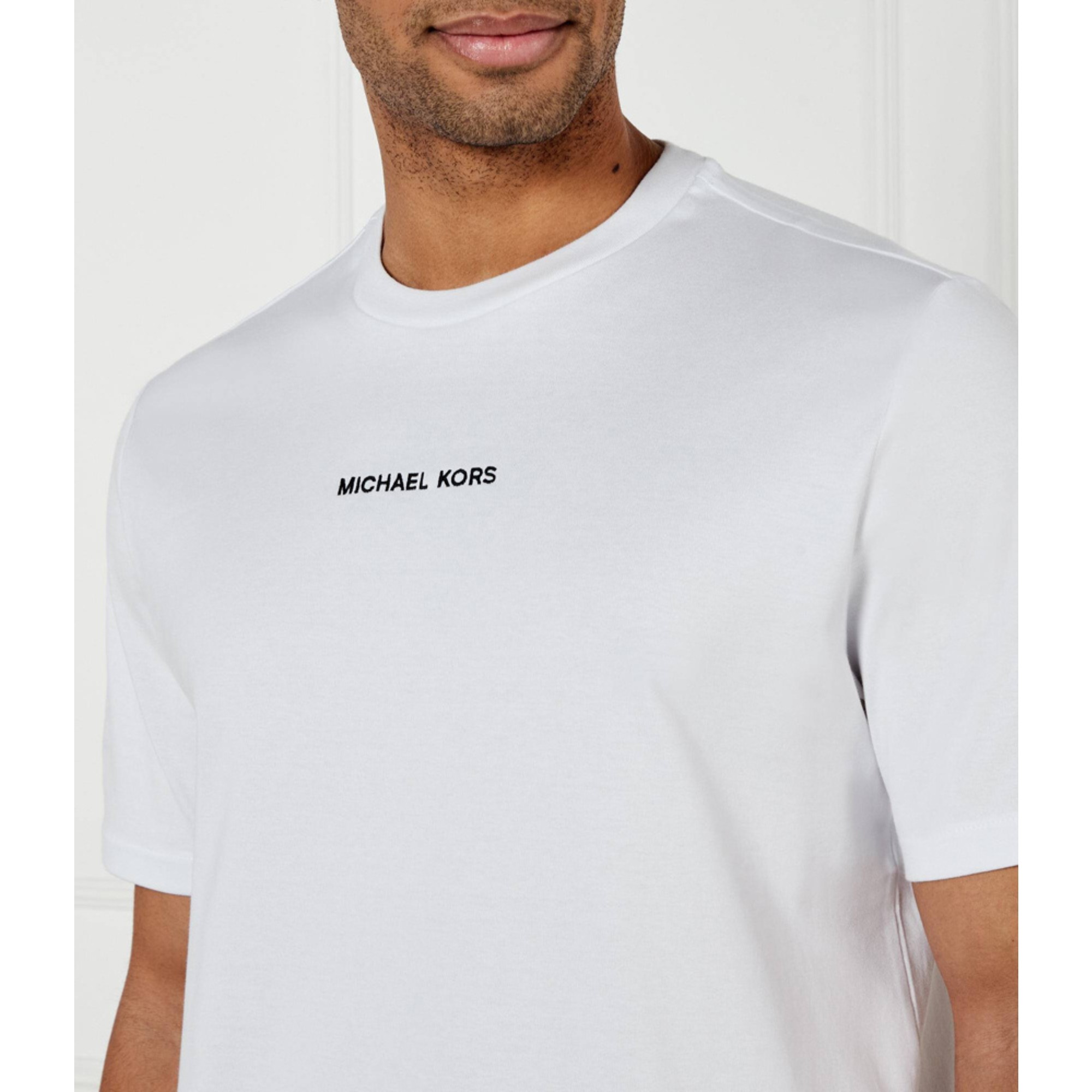 MICHAEL KORS Marškinėliai trump. rankovėmis vyrams, Balta, Victory ss tee 3