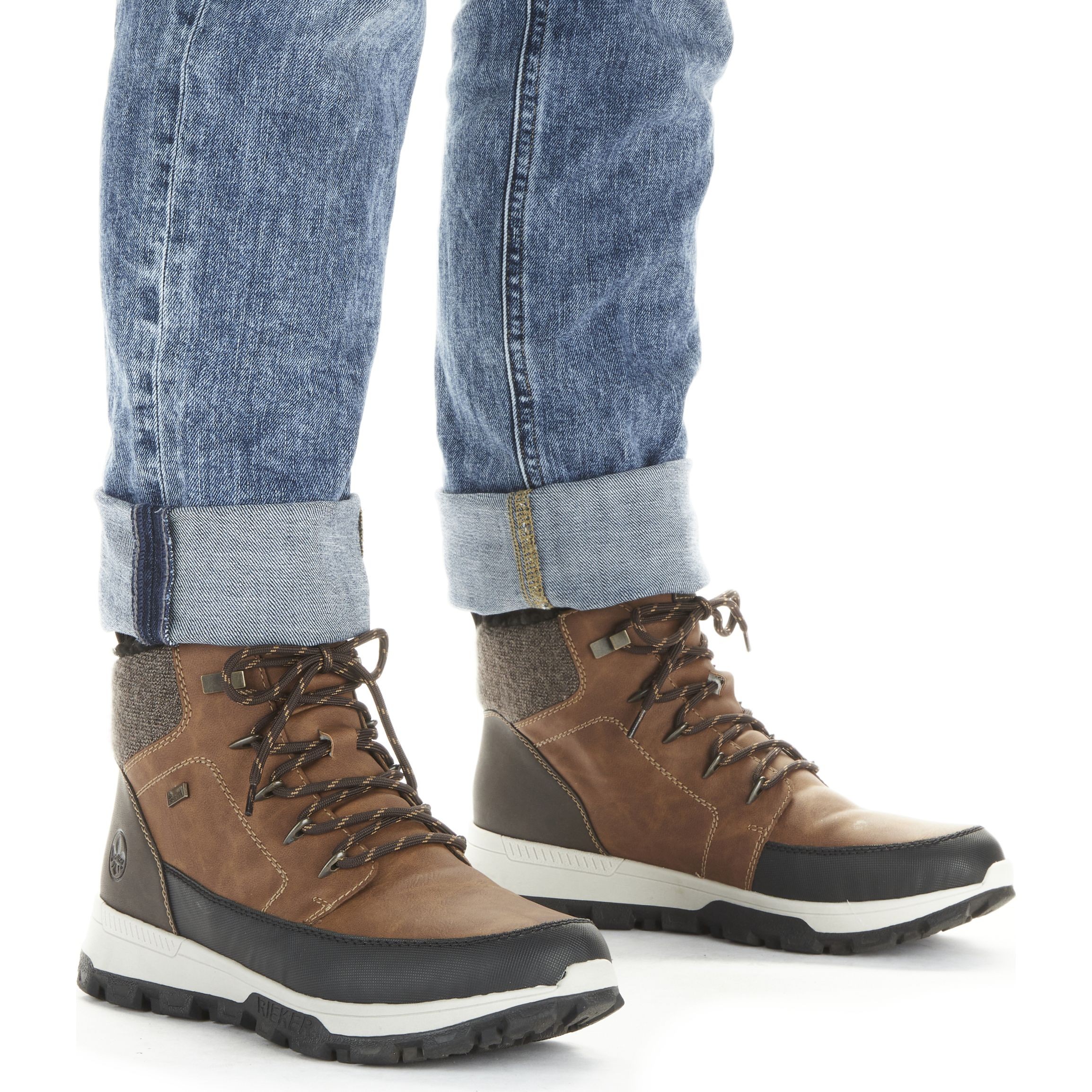 RIEKER Aulinukai vyrams, Ruda, BOOTIES 2