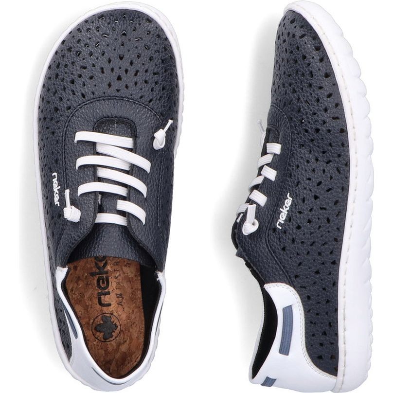 RIEKER Laisvalaikio bateliai moterims, Mėlyna, Slipper 8