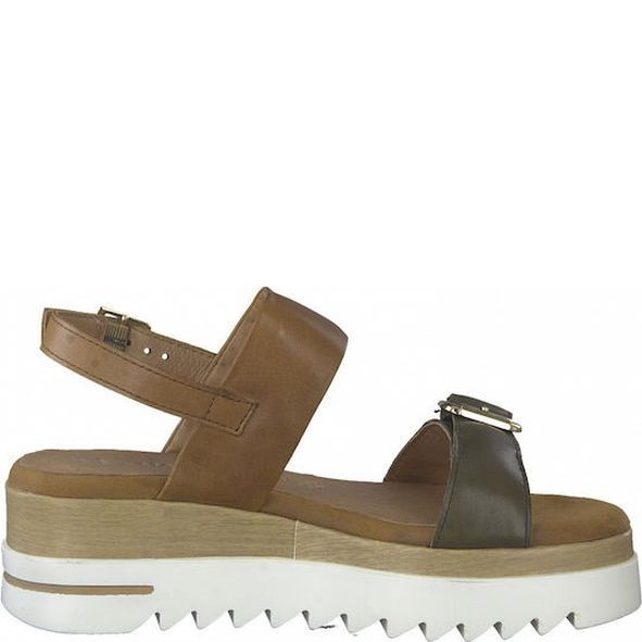 MARCO TOZZI Basutės moterims, Chaki, SANDALS 2