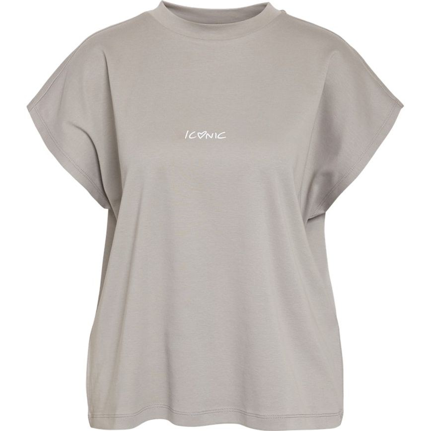 NOISY MAY Marškinėliai moterims, Pilka, Kim printed t-shirt 1