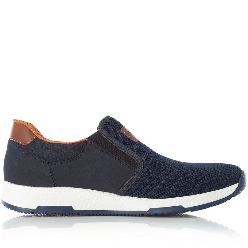 RIEKER Bateliai - vyrams, Mėlyna, SHOES 3