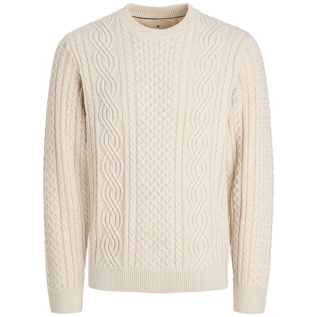JACK & JONES Megztinis vyrams, Smėlio, Blusean knit cable